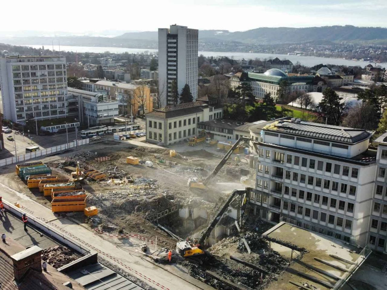 Neubauten auf dem Campus des Universitätsspital Zürich